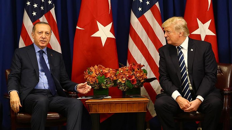 Erdogan li ser mijara Minbicê bi Trump re dicive 